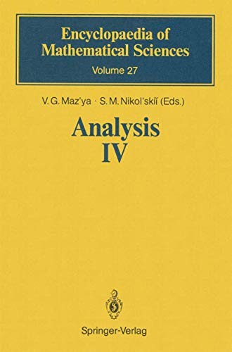 Cover for Analysis Iv