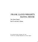Cover for Frank Lloyd Wright's Hanna House