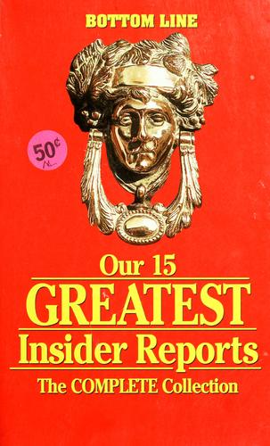 Cover for Our 15 greatest insider reports