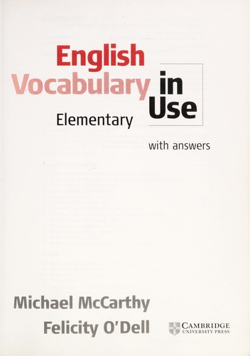 Cover for English vocabulary in use