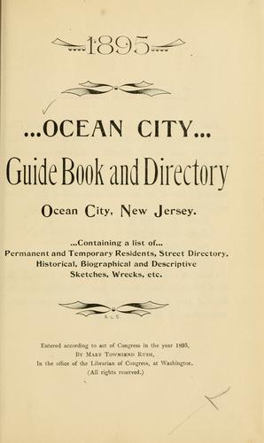 Cover for Ocean City [N.J] guide book and directory 1895.