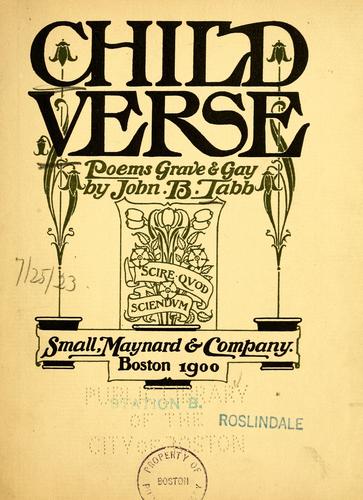 Cover for Child verse