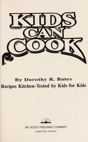 Cover for Kids can cook