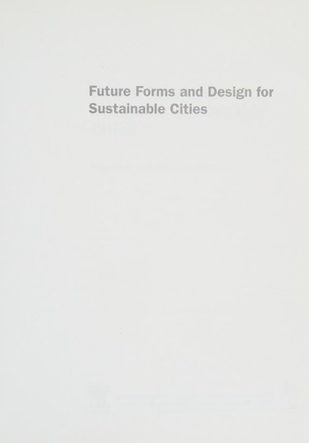 Cover for Future forms and design for sustainable cities
