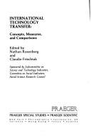Cover for International technology transfer