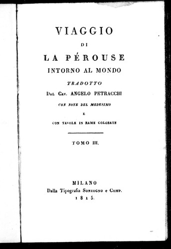 Cover for Viaggio di La Pérouse intorno al mondo