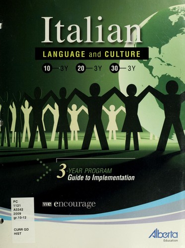 Cover for Italian language and culture