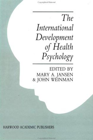Cover for The International development of health psychology