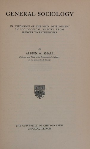 Cover for General sociology