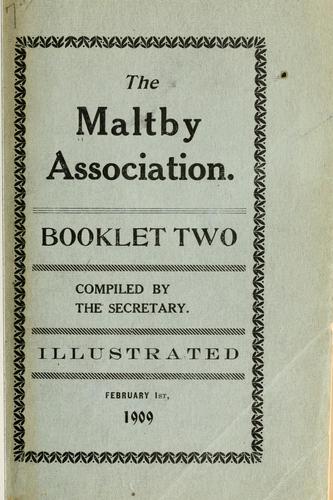 Cover for The Maltby association.