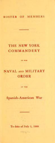 Cover for Roster of members