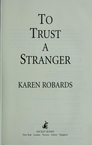 Cover for To trust a stranger