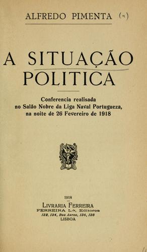 Cover for A situação politica
