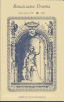 Cover for Renaissance Drama 16