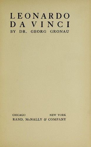 Cover for Leonardo da Vinci