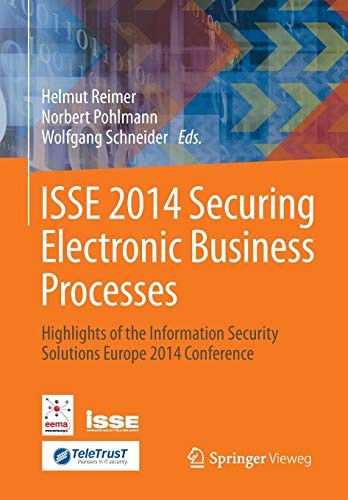 Cover for ISSE 2014 Securing Electronic Business Processes