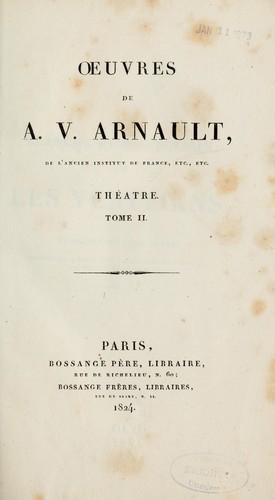 Cover for Théâtre
