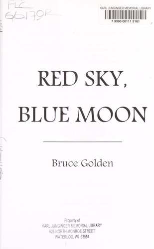 Cover for Red sky, blue moon