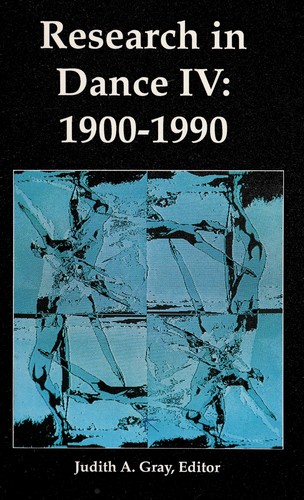 Cover for Research in Dance IV