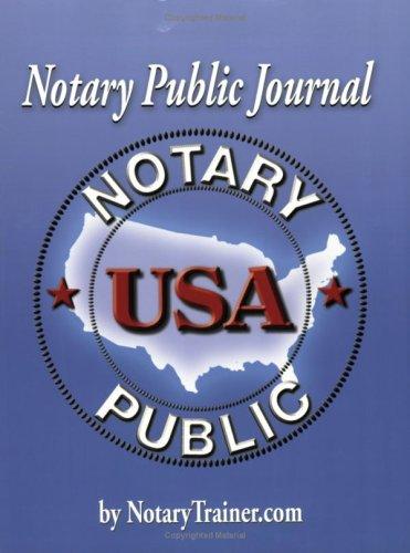 Cover for Notary Public Journal