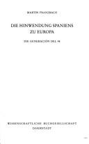 Cover for Die Hinwendung Spaniens zu Europa