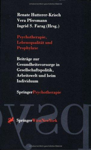 Cover for Psychotherapie, Lebensqualität und Prophylaxe