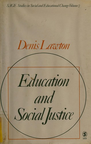 Cover for Education and social justice