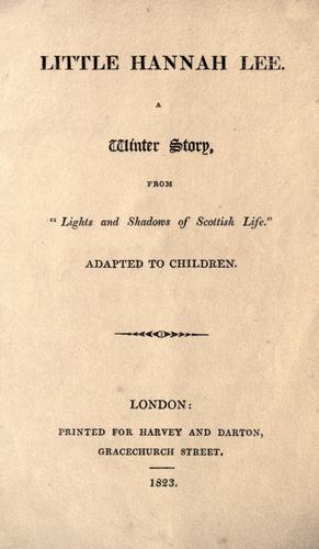 Cover for Little Hannah Lee