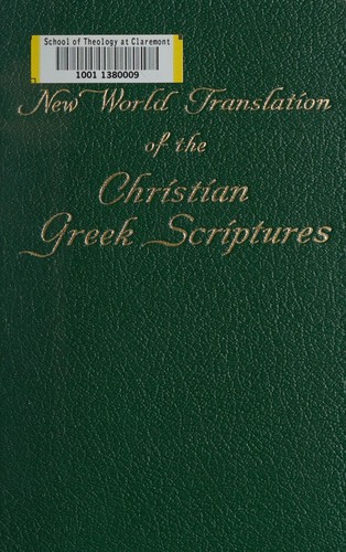 Cover for New World translation of the Christian Greek Scriptures
