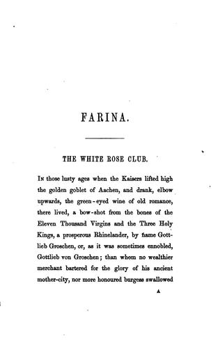 Cover for Farina