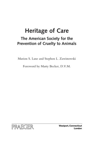 Cover for Heritage of care