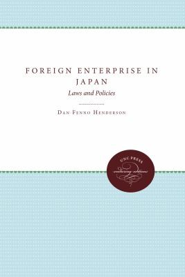 Cover for Foreign Enterprise in Japan
            
                Enduring Editions