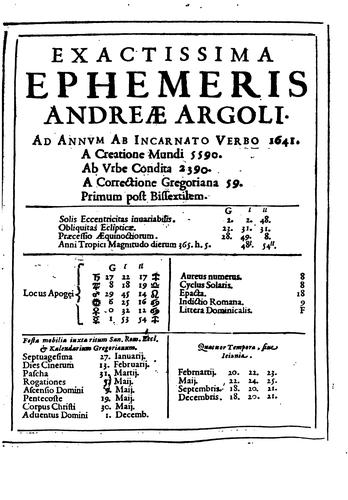 Cover for Exactissimae caelestivm motvvm ephemerides ad longitvdinem almae vrbis, et Tychonis Brahe ...