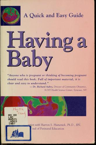 Cover for Having a baby