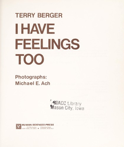 Cover for I have feelings too