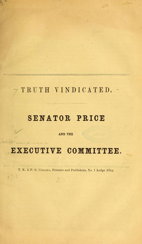 Cover for Truth vindicated