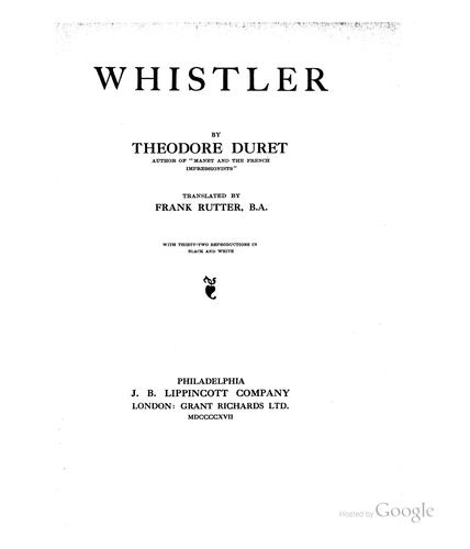Cover for Whistler