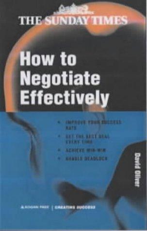 Cover for How to Negotiate Effectively
