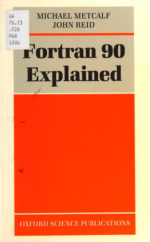 Cover for Fortran 90 explained