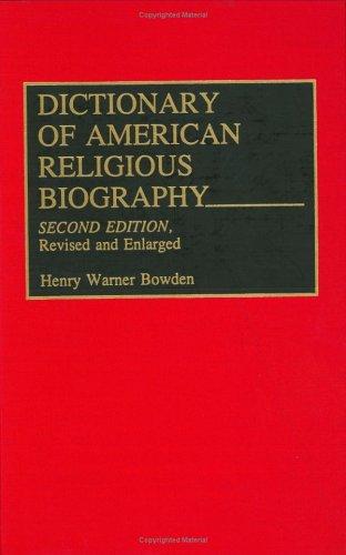 Cover for Dictionary of American religious biography