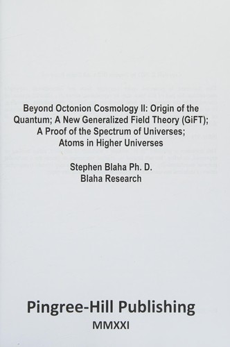 Cover for Beyond Octonion Cosmology II