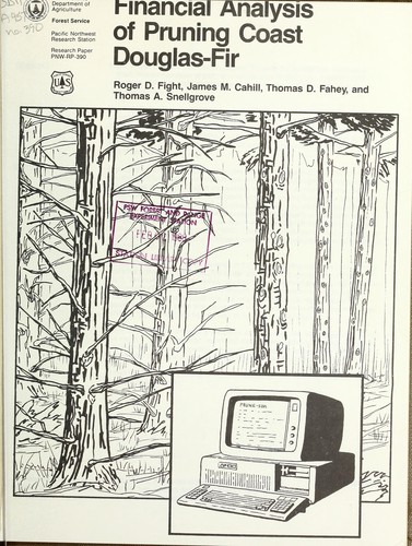 Cover for Financial analysis of pruning coast douglas-fir