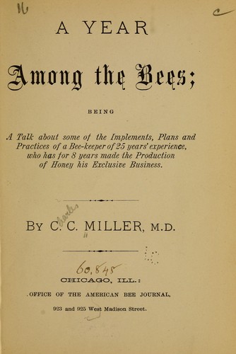 Cover for A year among the bees