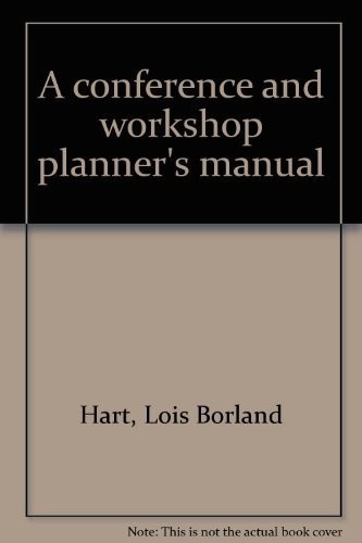 Cover for A conference and workshop planner's manual