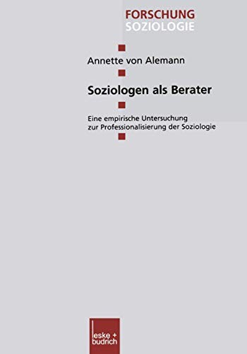 Cover for Soziologen als Berater