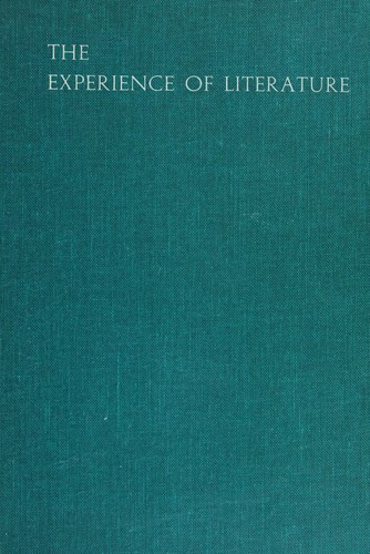 Cover for The experience of literature