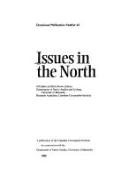 Cover for Issues in the north