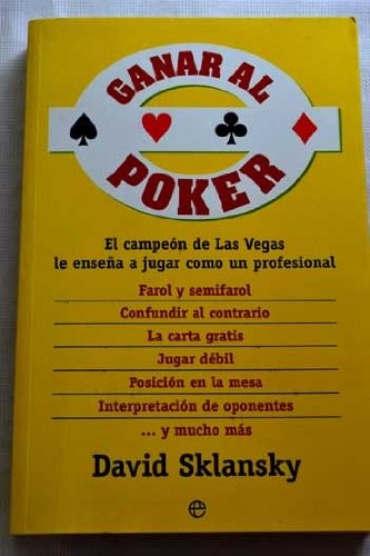 Cover for Ganar al poker