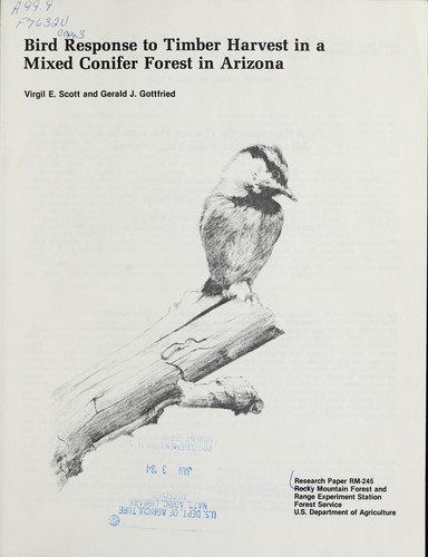 Cover for Bird response to timber harvest in a mixed conifer forest in Arizona