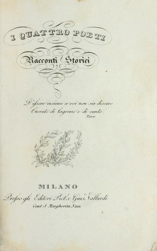 Cover for I quattro poeti